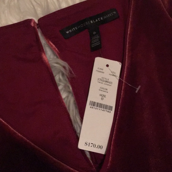WHBM Velvet-Bodice Jumpsuit - Picture 5 of 8